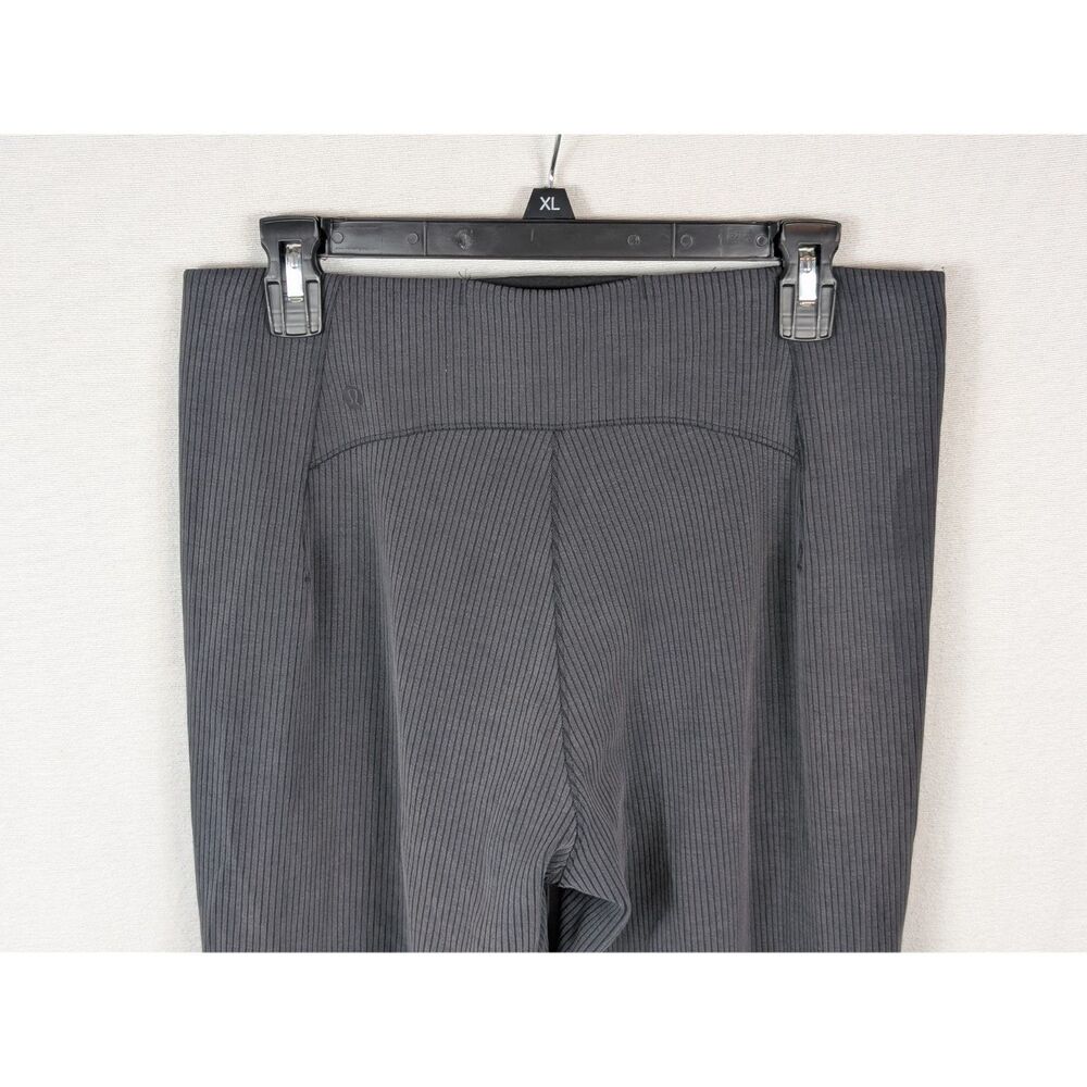 Lululemon Ribbed Softstreme Side Zip Pants Gray Women's Size 10 - Picture 8 of 13